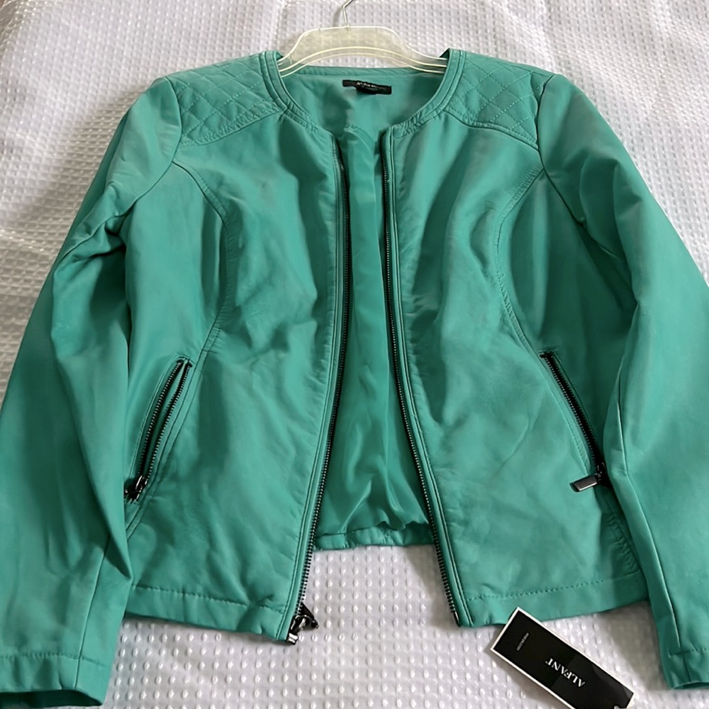 Brand new faux leather jacket